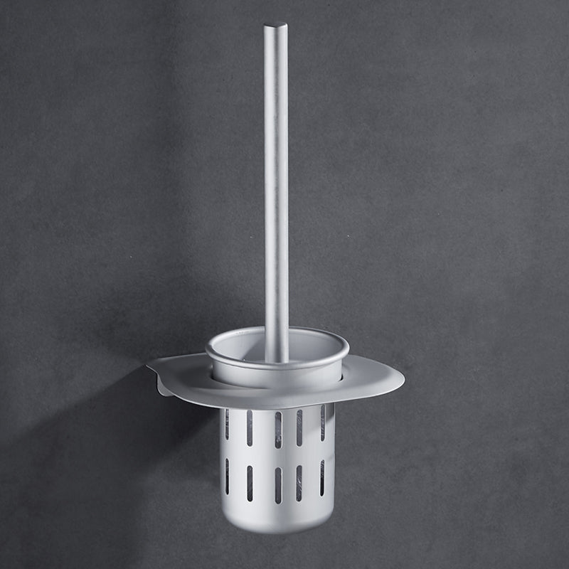 BowLift | Silver Modern Bathroom Accessory Set with Bath Shelf/Towel Rack & Bathrobe Hook