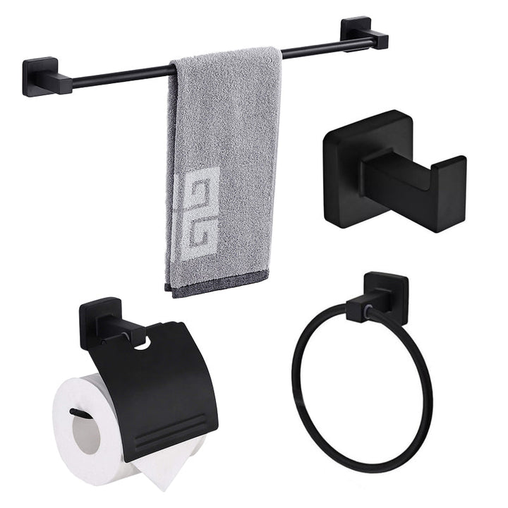 BowLift | Traditional Metal Bathroom Hardware Set Wall Hooks/Towel Bar/Ring & Paper Holder