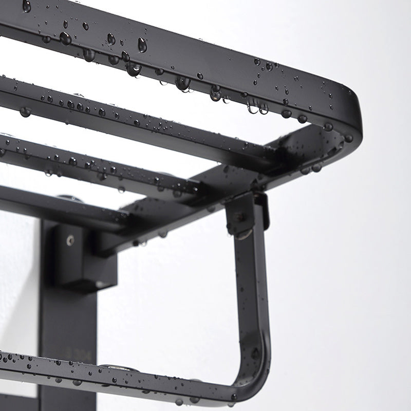 BowLift | Modern Bathroom Accessory Set Bath Shelf Towel Holder Matte Black Bath Hardware Set