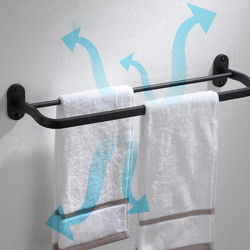 BowLift | Modern Bathroom Accessory Set Bath Shelf Towel Holder Matte Black Bath Hardware Set