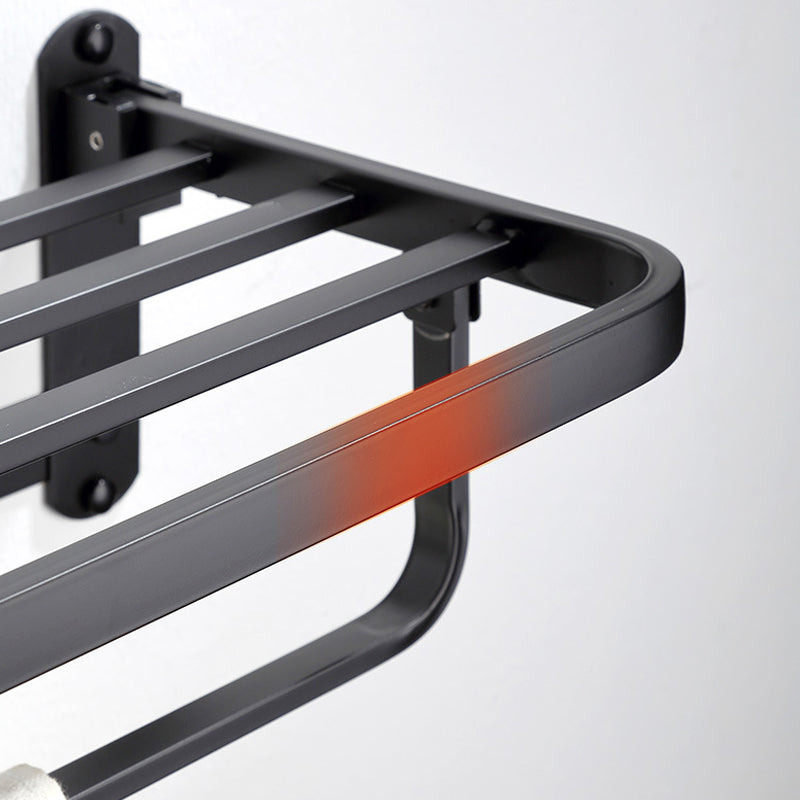 BowLift | Modern Bathroom Accessory Set Bath Shelf Towel Holder Matte Black Bath Hardware Set