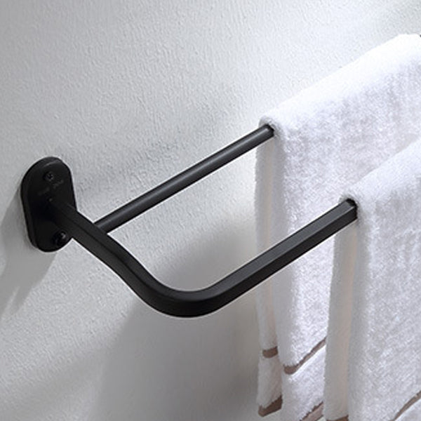 BowLift | Modern Bathroom Accessory Set Bath Shelf Towel Holder Matte Black Bath Hardware Set