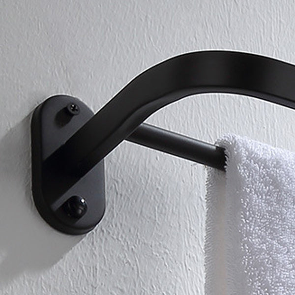 BowLift | Modern Bathroom Accessory Set Bath Shelf Towel Holder Matte Black Bath Hardware Set