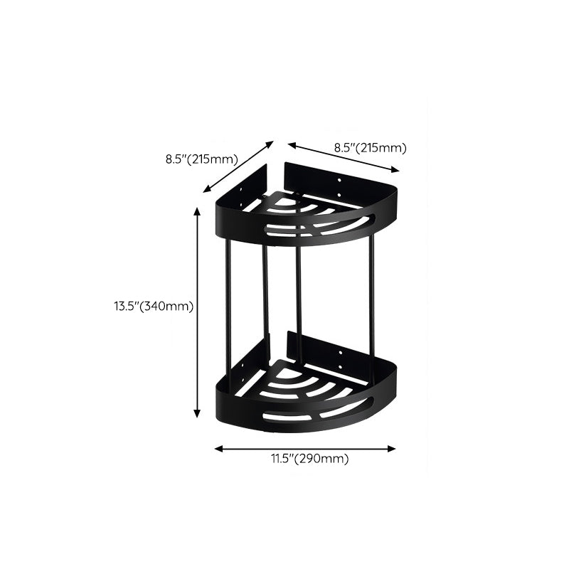 BowLift | Modern Bathroom Accessory Set Bath Shelf Towel Holder Matte Black Bath Hardware Set