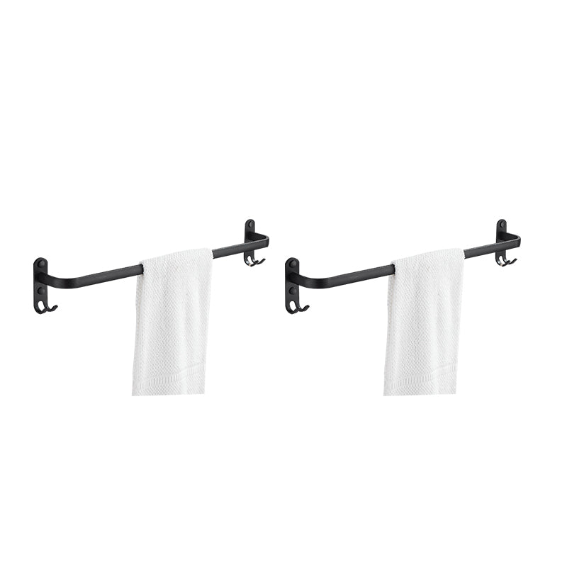 BowLift | Modern black aluminum bathroom accessory set towel bar bathroom fittings