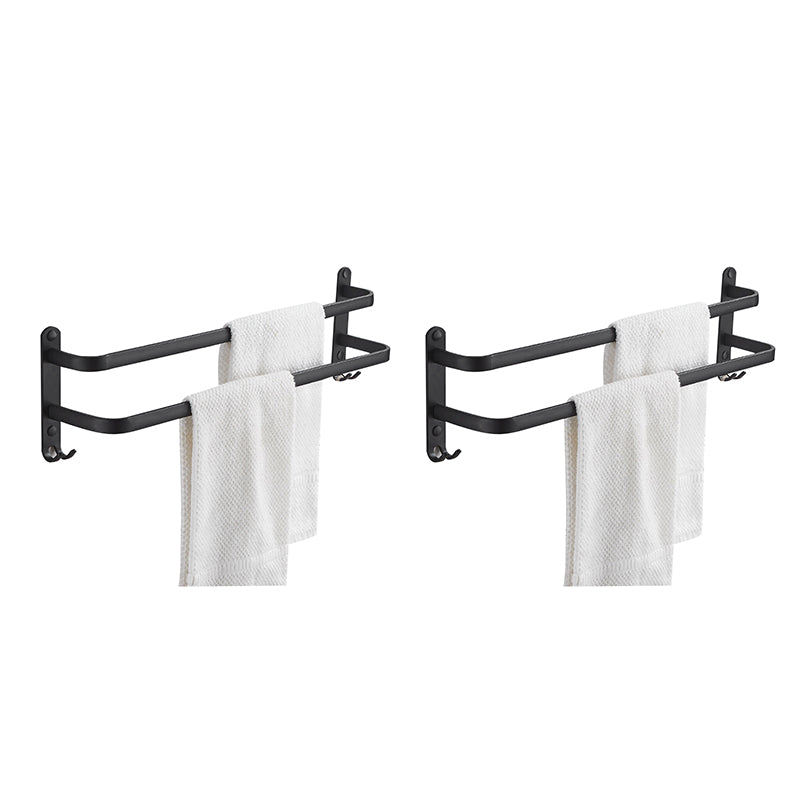BowLift | Modern black aluminum bathroom accessory set towel bar bathroom fittings
