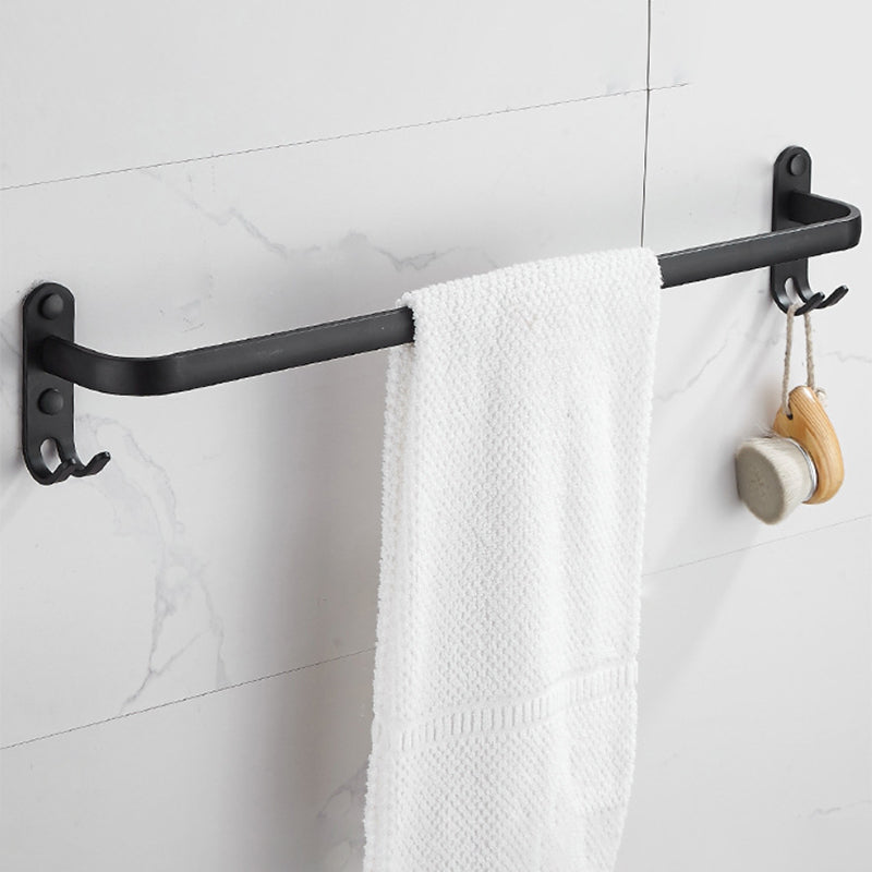 BowLift | Modern black aluminum bathroom accessory set towel bar bathroom fittings