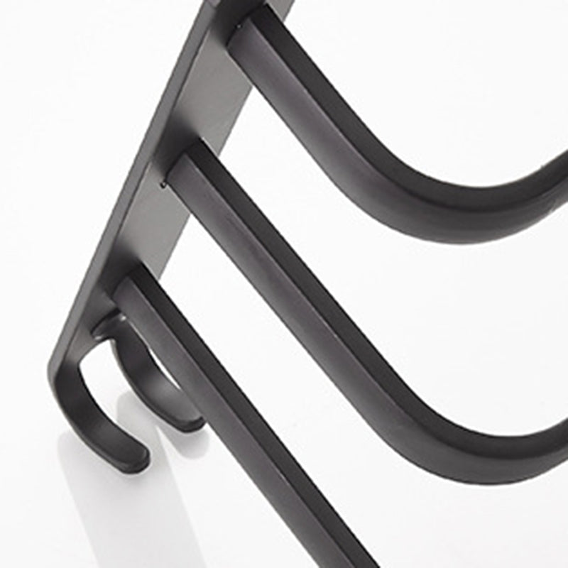 BowLift | Modern black aluminum bathroom accessory set towel bar bathroom fittings