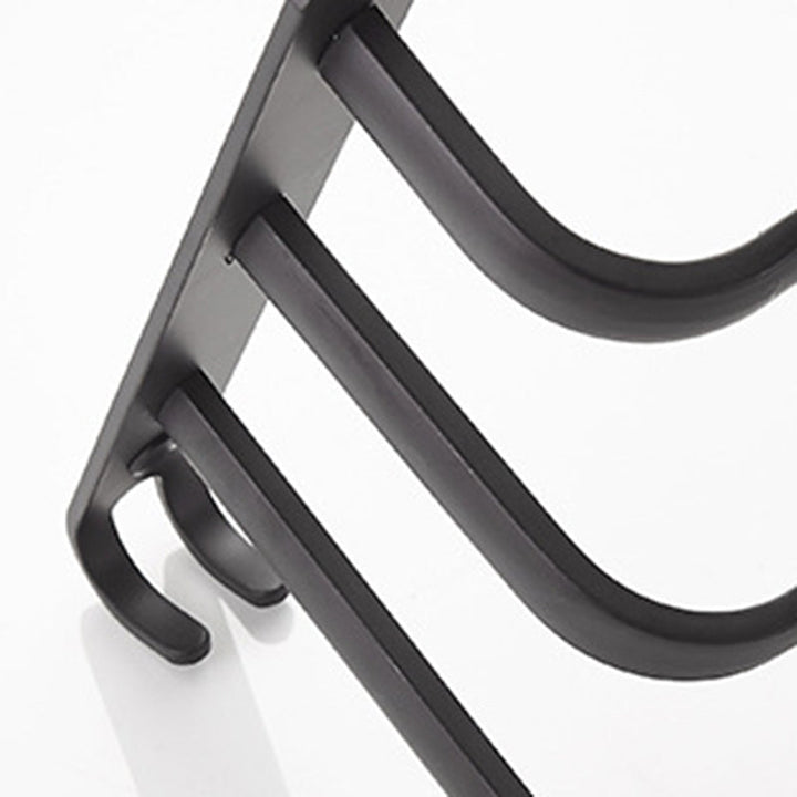 BowLift | Modern black aluminum bathroom accessory set towel bar bathroom fittings