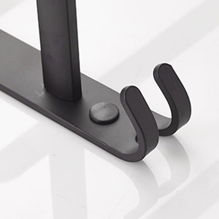 BowLift | Modern black aluminum bathroom accessory set towel bar bathroom fittings