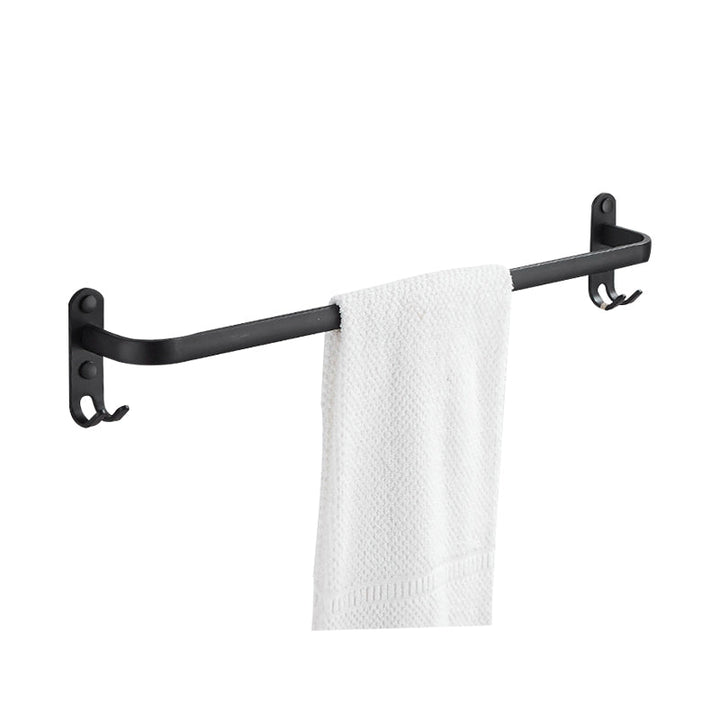 BowLift | Modern black aluminum bathroom accessory set towel bar bathroom fittings