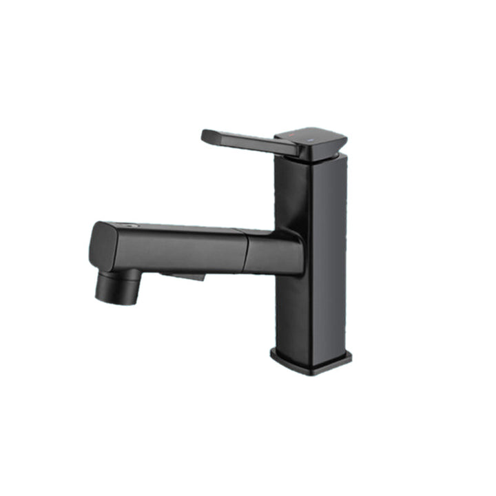 BowLift | Lever Handle Faucet Pull-Out Basin Faucet with Swivel Spout