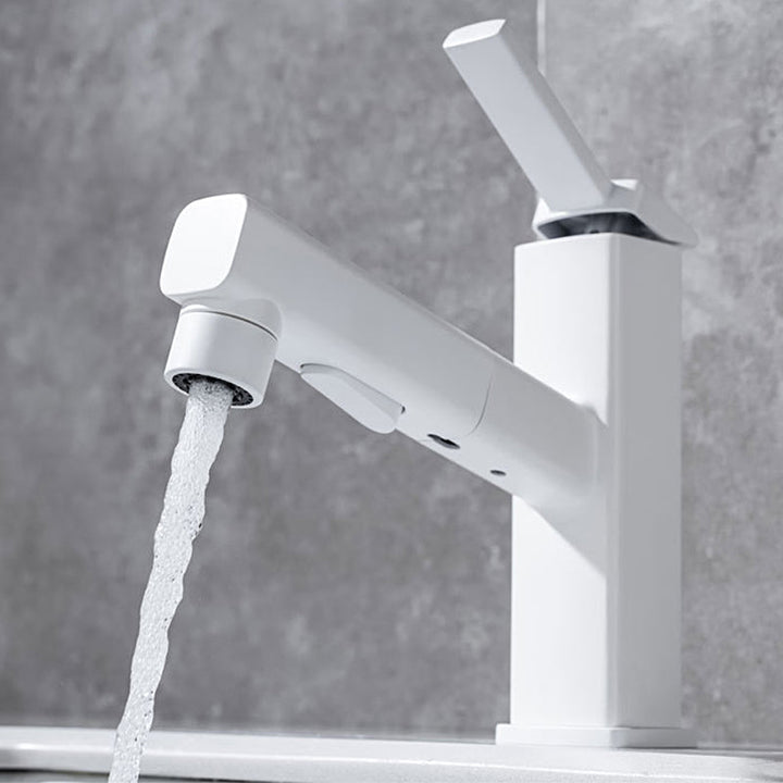 BowLift | Lever Handle Faucet Pull-Out Basin Faucet with Swivel Spout