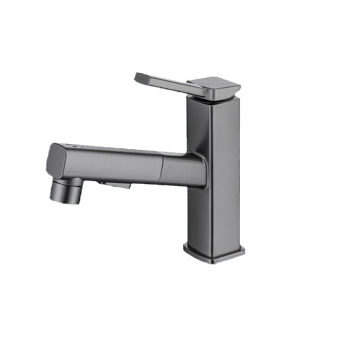 BowLift | Lever Handle Faucet Pull-Out Basin Faucet with Swivel Spout