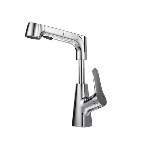 BowLift | Pull-out Vessel Faucet Modern Sink Faucet with a Single Lever Handle