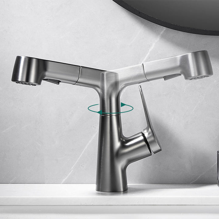 BowLift | Pull-out Vessel Faucet Modern Sink Faucet with a Single Lever Handle