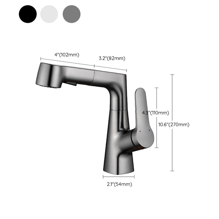 BowLift | Pull-out Vessel Faucet Modern Sink Faucet with a Single Lever Handle