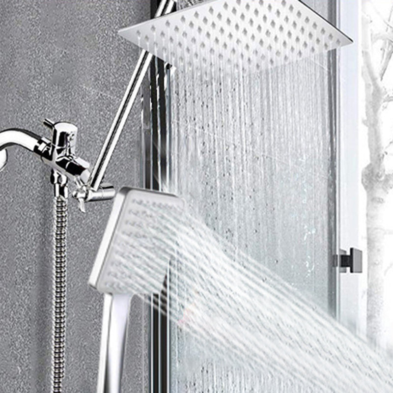 BowLift | Contemporary Shower Combination Dual Shower Head Ceiling Mounted Metal Square Shower Head