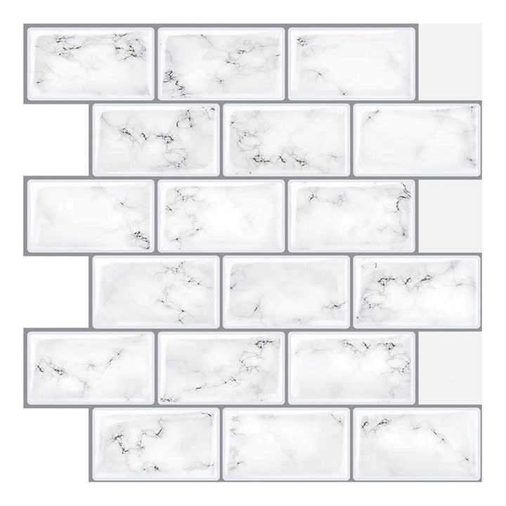 BowLift | Simple Peel & Stick Tile Scratch-Resistant Plastic Peel and Stick Subway Tile for Shower