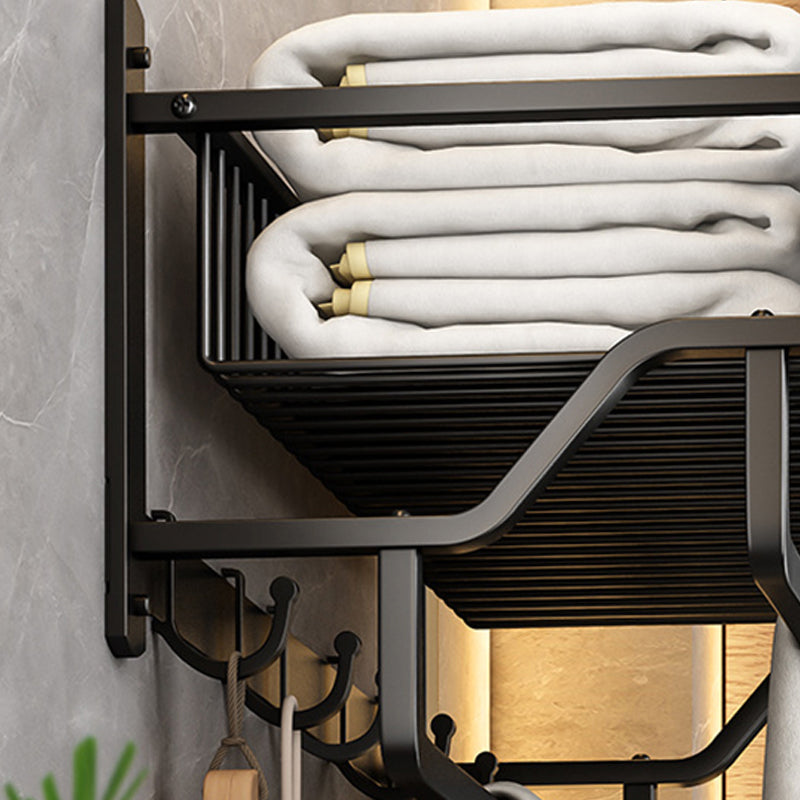 BowLift | Matt Black 2-piece modern bathroom accessories as a single item or as a set with bath shelf