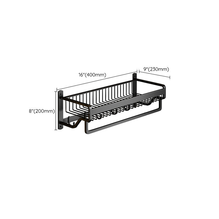 BowLift | Matt Black 2-piece modern bathroom accessories as a single item or as a set with bath shelf