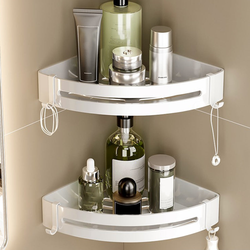 BowLift | White Bathroom Accessory Set Contemporary Aluminum Bathroom Accessory Kit with Towel Holder