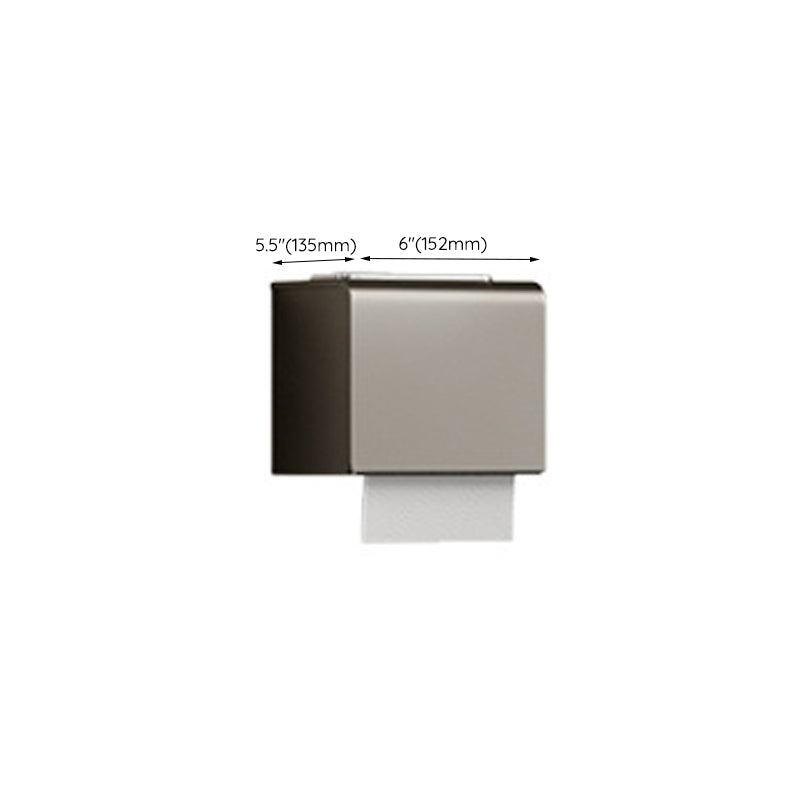 BowLift | Modern Bathroom Accessories Set in Gray with Bathroom Shelf/Towel Holder/Robe Hooks & Paper Holder