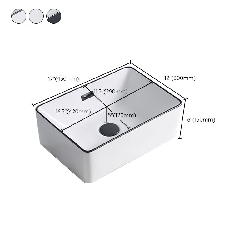 BowLift | Modern porcelain floor washbasin Rectangular washbasin for the bathroom