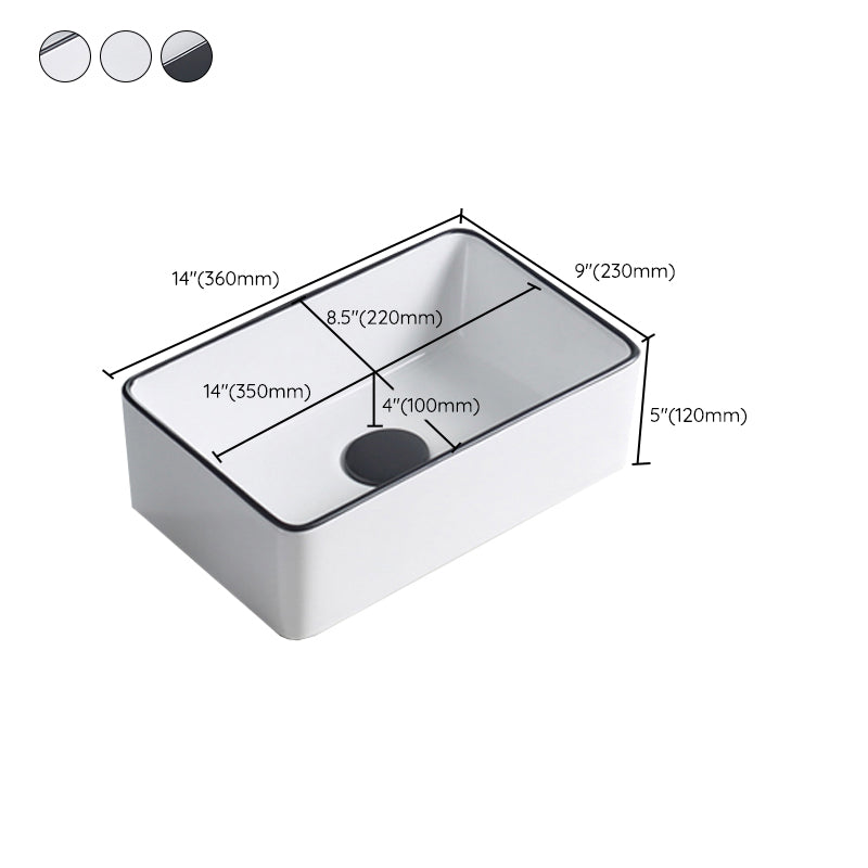 BowLift | Modern porcelain floor washbasin Rectangular washbasin for the bathroom