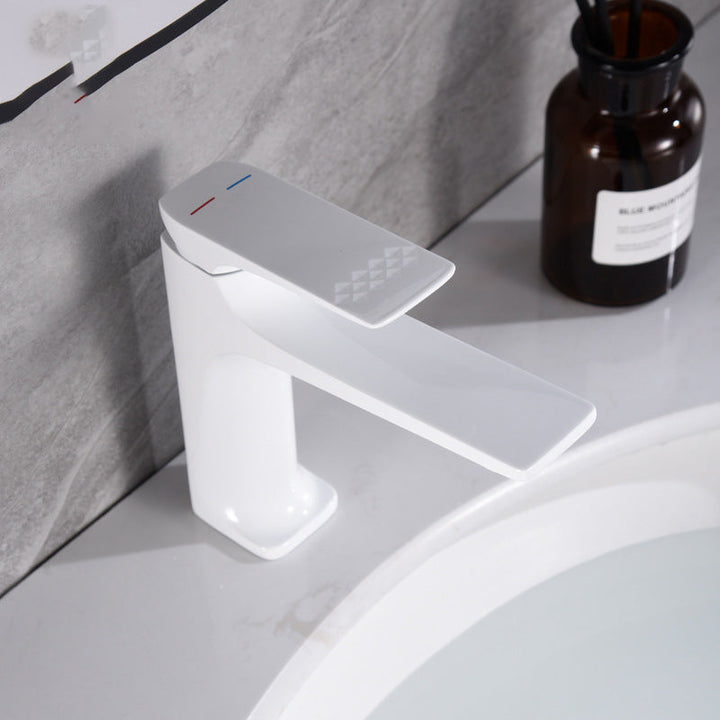 BowLift | Modern Vessel Sink Faucet Copper Lever Handle Low Arc Vessel Faucet for the Bathroom