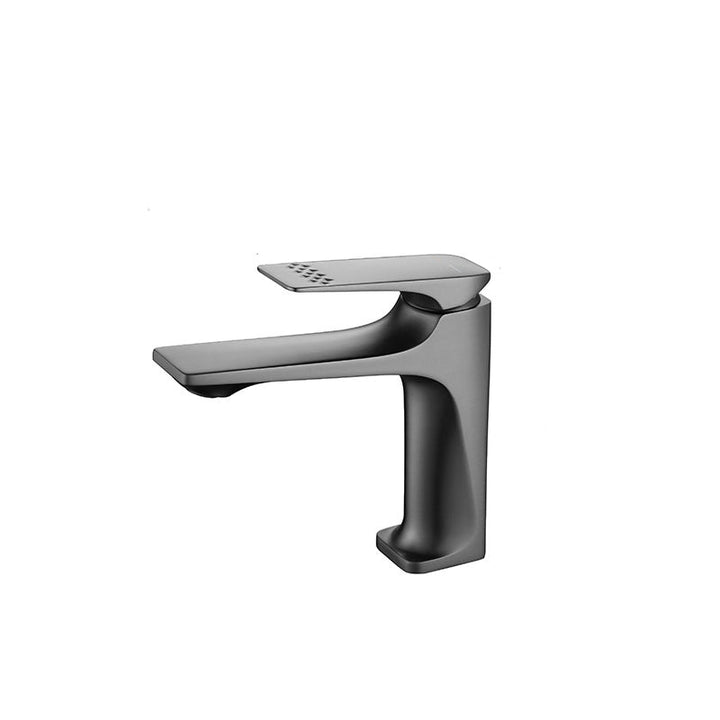 BowLift | Modern Vessel Sink Faucet Copper Lever Handle Low Arc Vessel Faucet for the Bathroom