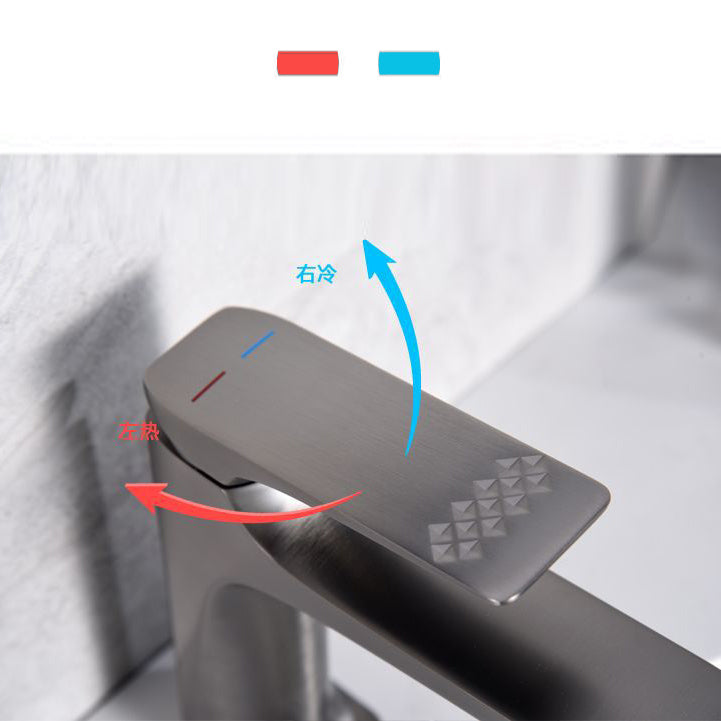 BowLift | Modern Vessel Sink Faucet Copper Lever Handle Low Arc Vessel Faucet for the Bathroom