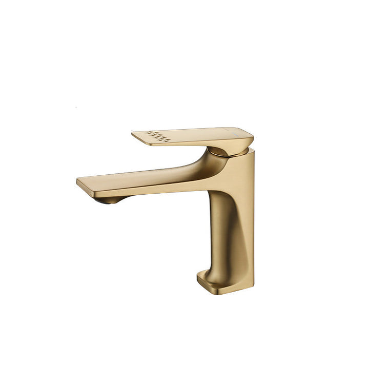 BowLift | Modern Vessel Sink Faucet Copper Lever Handle Low Arc Vessel Faucet for the Bathroom