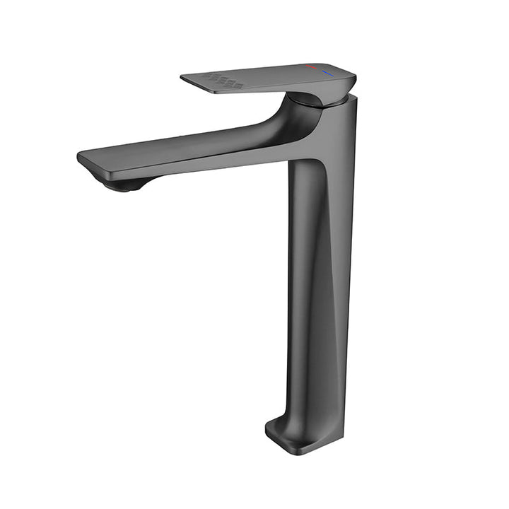 BowLift | Modern Vessel Sink Faucet Copper Lever Handle Low Arc Vessel Faucet for the Bathroom
