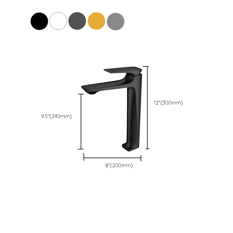 BowLift | Modern Vessel Sink Faucet Copper Lever Handle Low Arc Vessel Faucet for the Bathroom