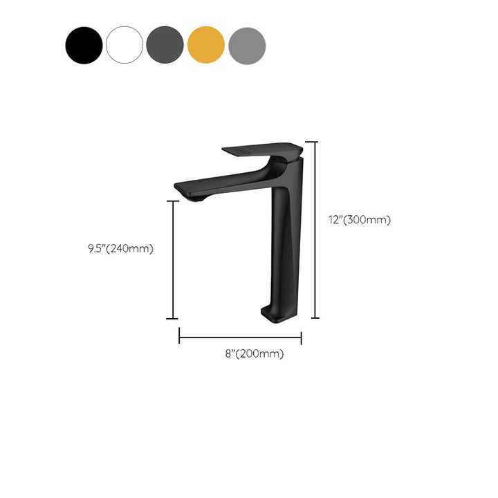 BowLift | Modern Vessel Sink Faucet Copper Lever Handle Low Arc Vessel Faucet for the Bathroom