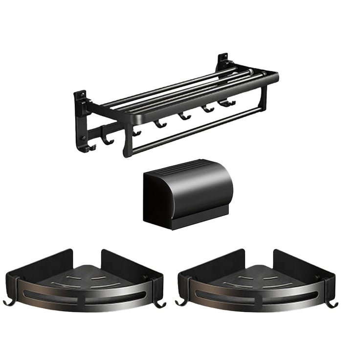 BowLift | Traditional Aluminum Bathroom Accessories Set Black Bathroom Accessories Kit