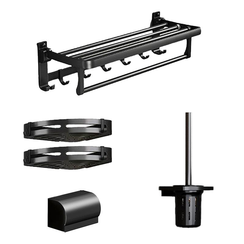 BowLift | Traditional Aluminum Bathroom Accessories Set Black Bathroom Accessories Kit