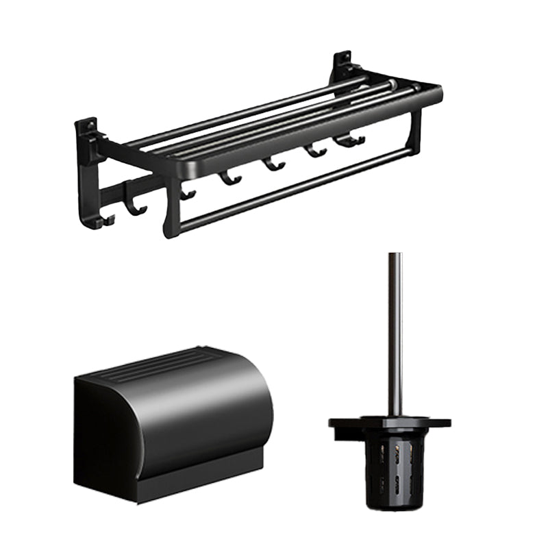 BowLift | Traditional Aluminum Bathroom Accessories Set Black Bathroom Accessories Kit