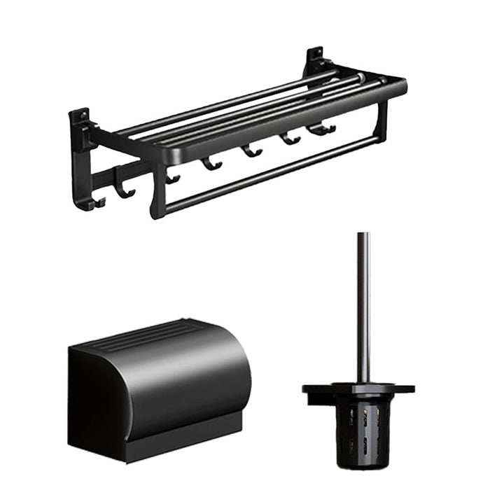 BowLift | Traditional Aluminum Bathroom Accessories Set Black Bathroom Accessories Kit