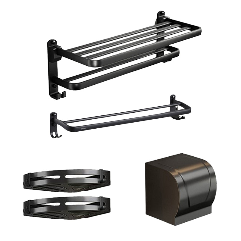BowLift | Traditional Aluminum Bathroom Accessories Set Black Bathroom Accessories Kit