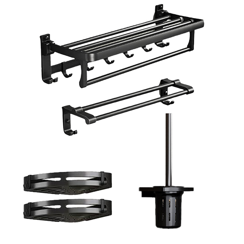 BowLift | Traditional Aluminum Bathroom Accessories Set Black Bathroom Accessories Kit