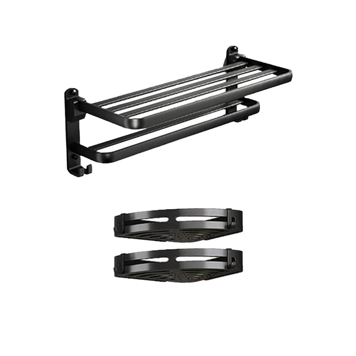 BowLift | Traditional Aluminum Bathroom Accessories Set Black Bathroom Accessories Kit