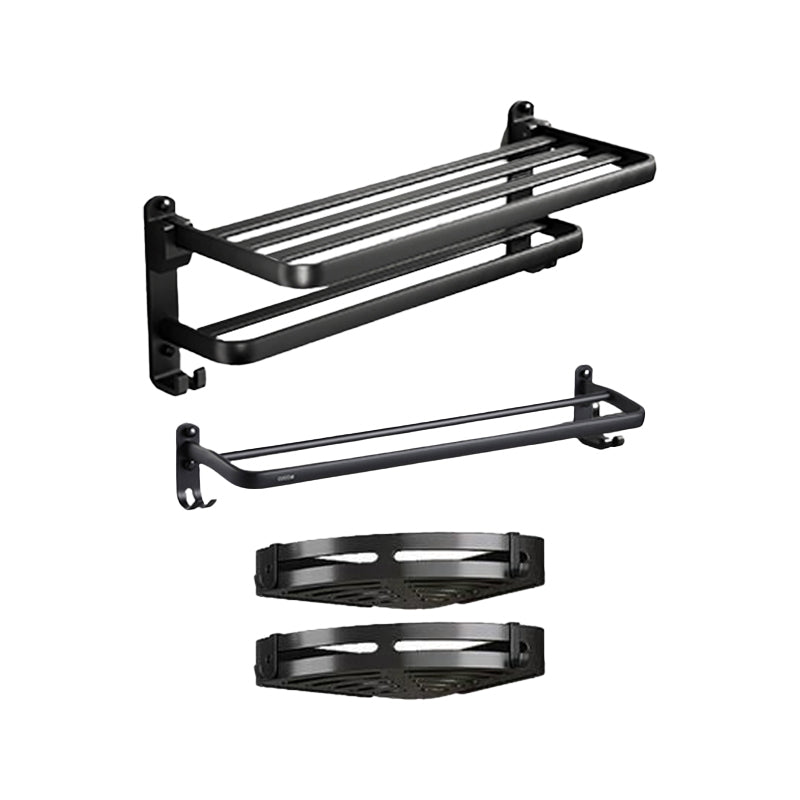 BowLift | Traditional Aluminum Bathroom Accessories Set Black Bathroom Accessories Kit