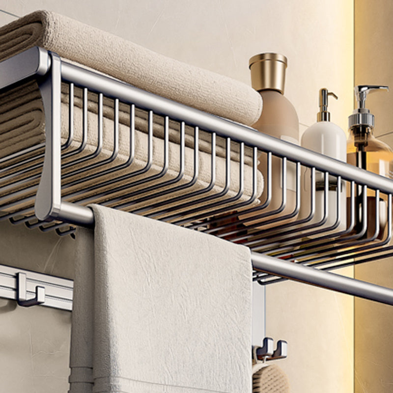 BowLift | Modern Gray Bathroom Set Paper Holder Bathroom Shelf Bathroom Hardware Set