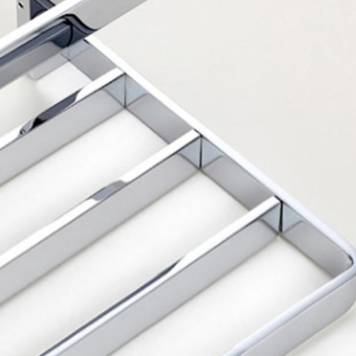 BowLift | Chrome brass modern bathroom accessory set with towel bar/ ring/ paper holder & bathrobe hook