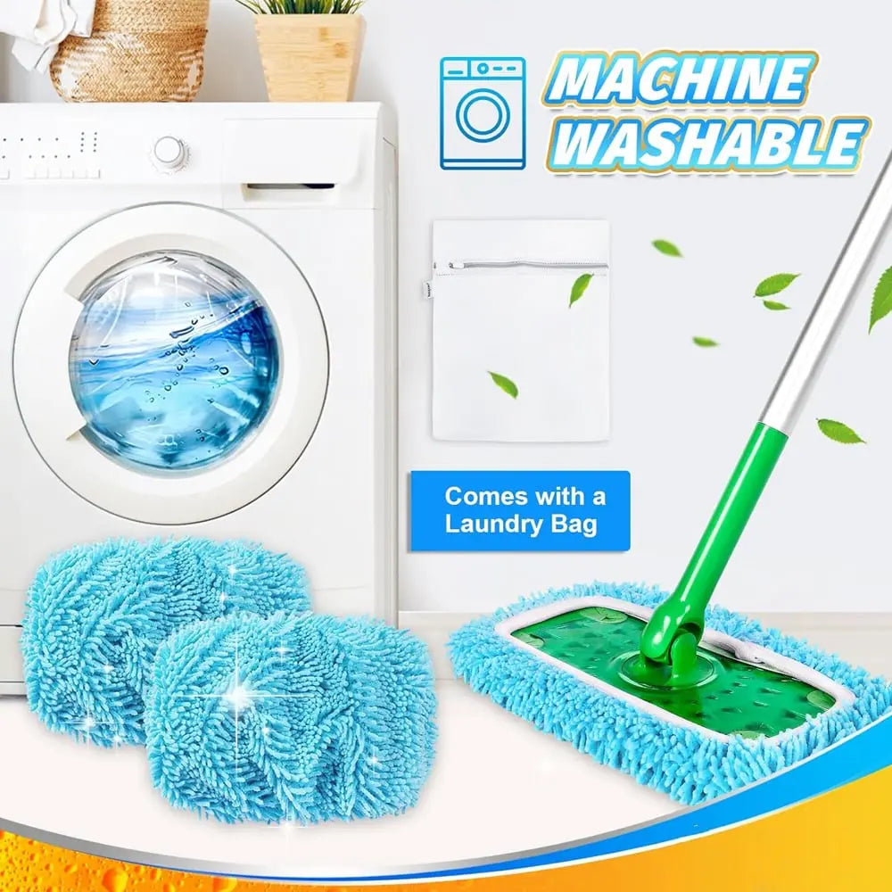 BowLift | Premium Microfiber Mop Pads — Reusable, Compatible with all Flat Mops