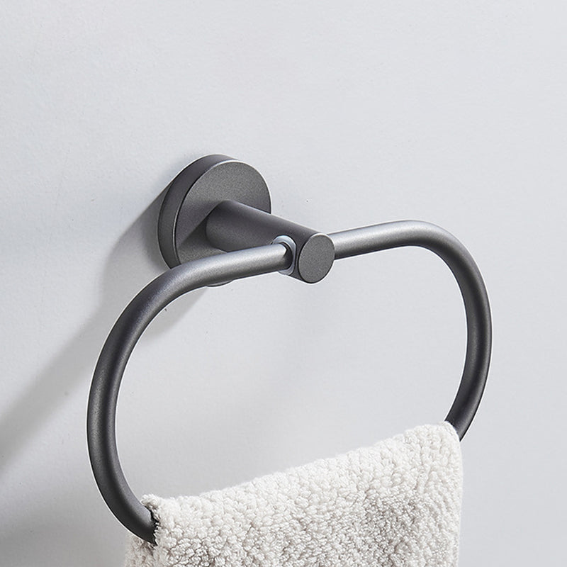 BowLift | Traditional Gray Brass Bathroom Hardware Set Towel Bar Bathroom Hardware Set