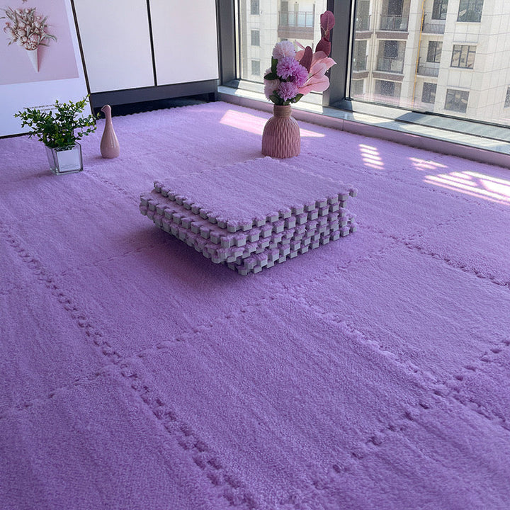 BowLift | Multicolored Level Loop Carpet Tile Non-Slip Composite Floor Tiles for Bedroom