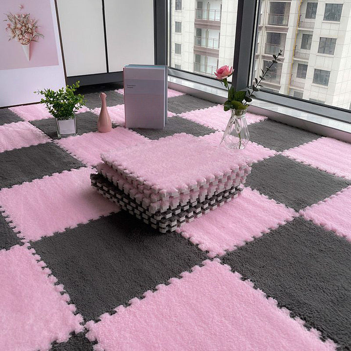 BowLift | Multicolored Level Loop Carpet Tile Non-Slip Composite Floor Tiles for Bedroom